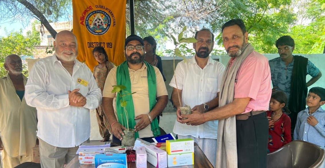 Free medical camp organized for flood-affected patients.